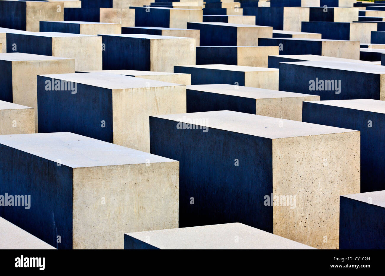 Memoriale per gli ebrei assassinati in Europa, Berlino Germania Foto Stock