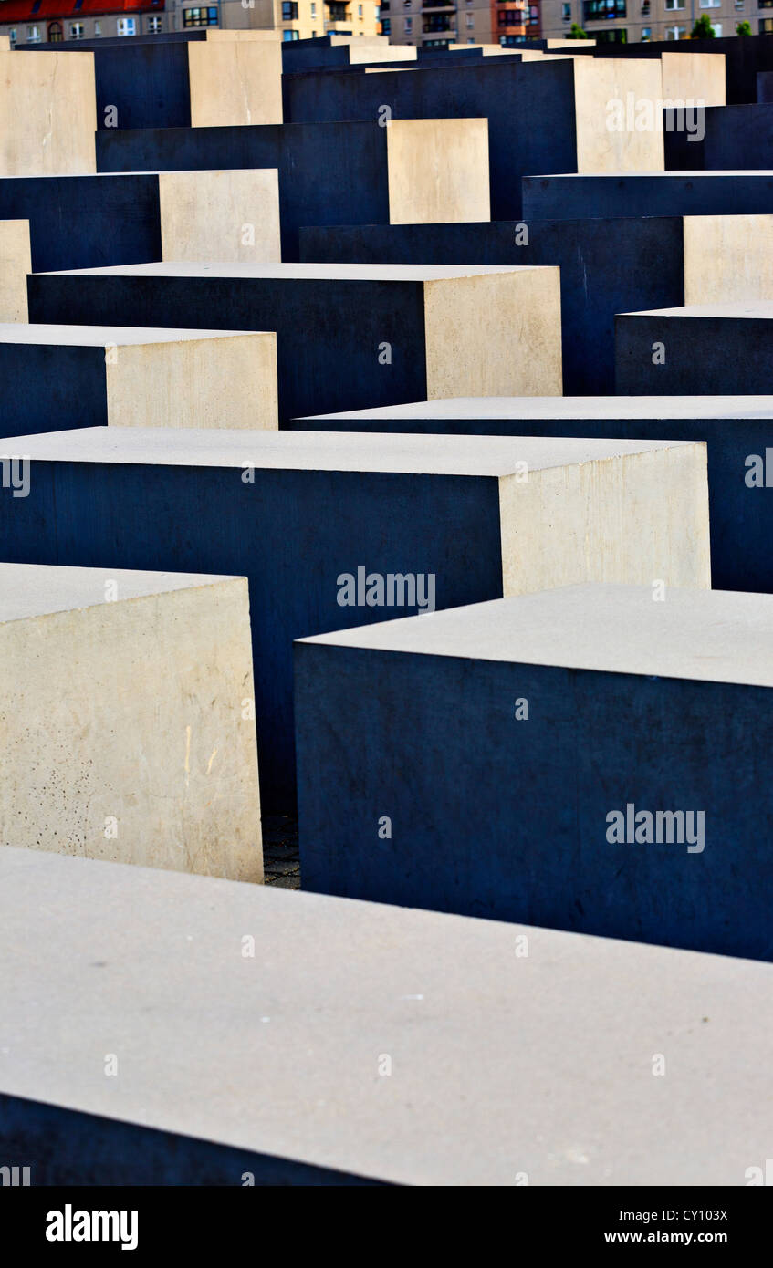 Memoriale per gli ebrei assassinati in Europa, Berlino Germania Foto Stock