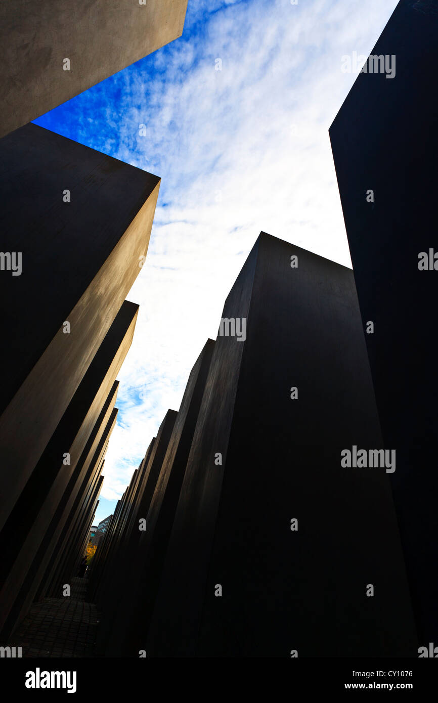 Memoriale per gli ebrei assassinati in Europa, Berlino Germania Foto Stock