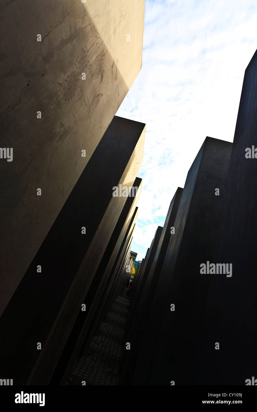 Memoriale per gli ebrei assassinati in Europa, Berlino Germania Foto Stock