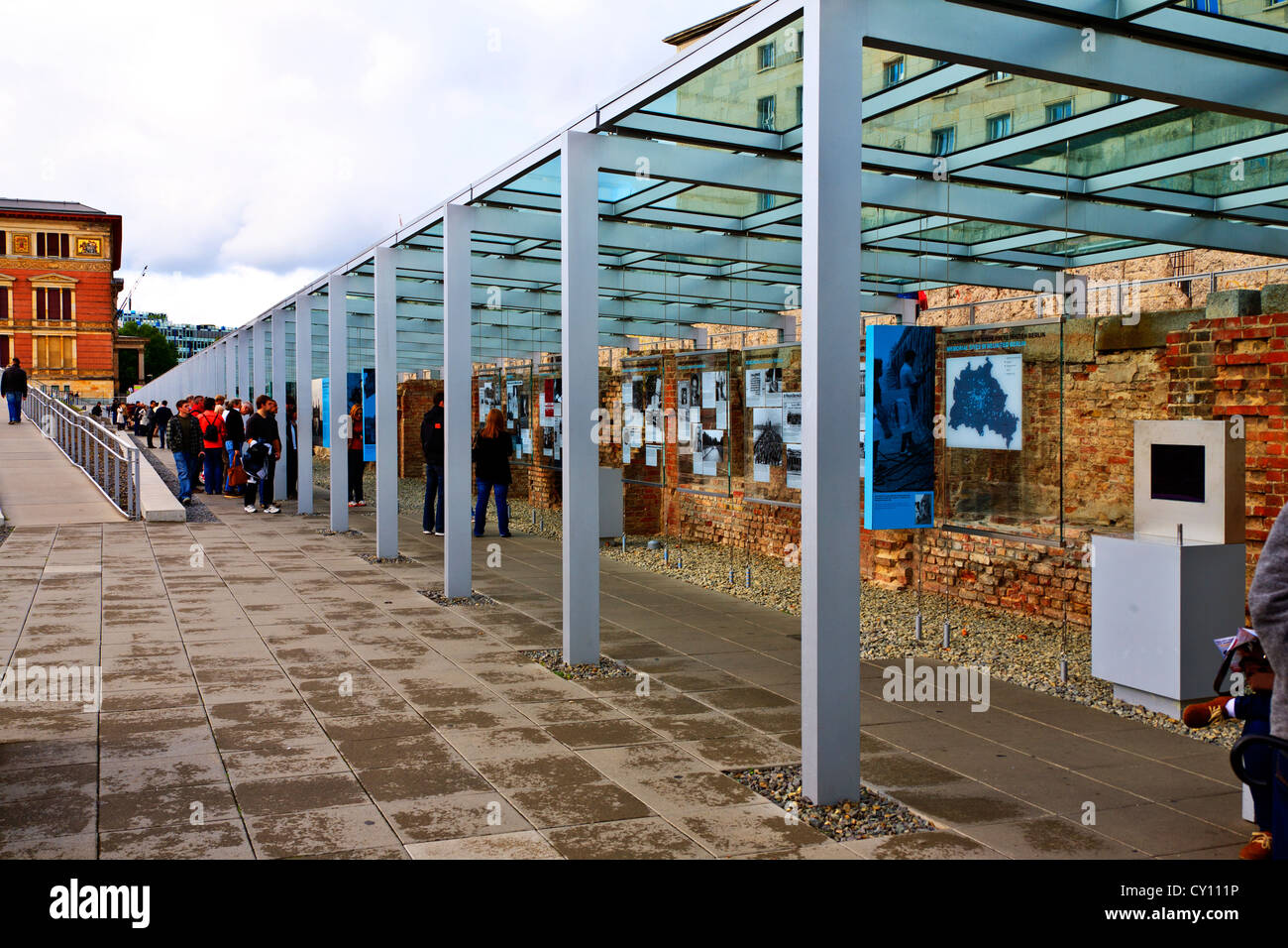 Topografia del Terrore Centro di Documentazione ed esposizione. Berlino Germania Foto Stock