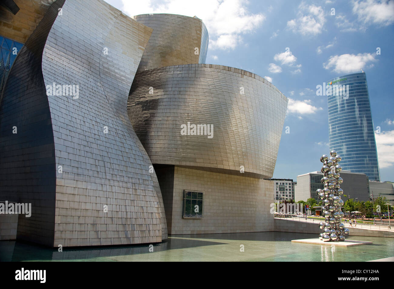 Guggenheim di Bilbao, Museo, futuristico, Spagna, sky Foto Stock