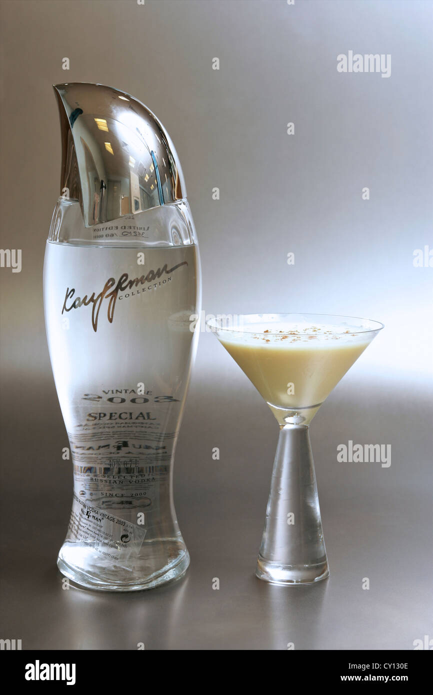 Kauffman vodka con cocktail Foto Stock