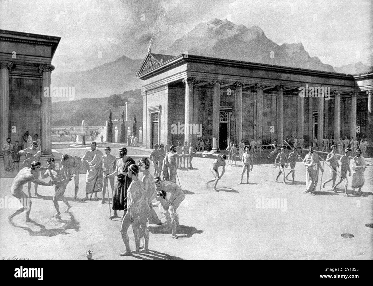 Eracle Istituisce I Giochi Olimpici Versione Greco Antiche Olimpiadi Immagini & Antiche Olimpiadi Fotos Stock - Alamy