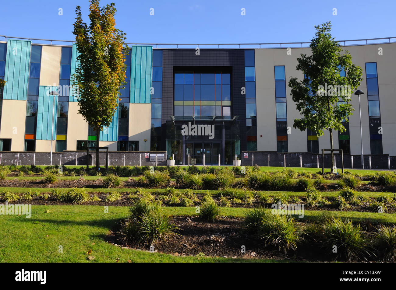 Nuovo ospedale Victoria a Langside, Glasgow, Scozia, Regno Unito Foto Stock