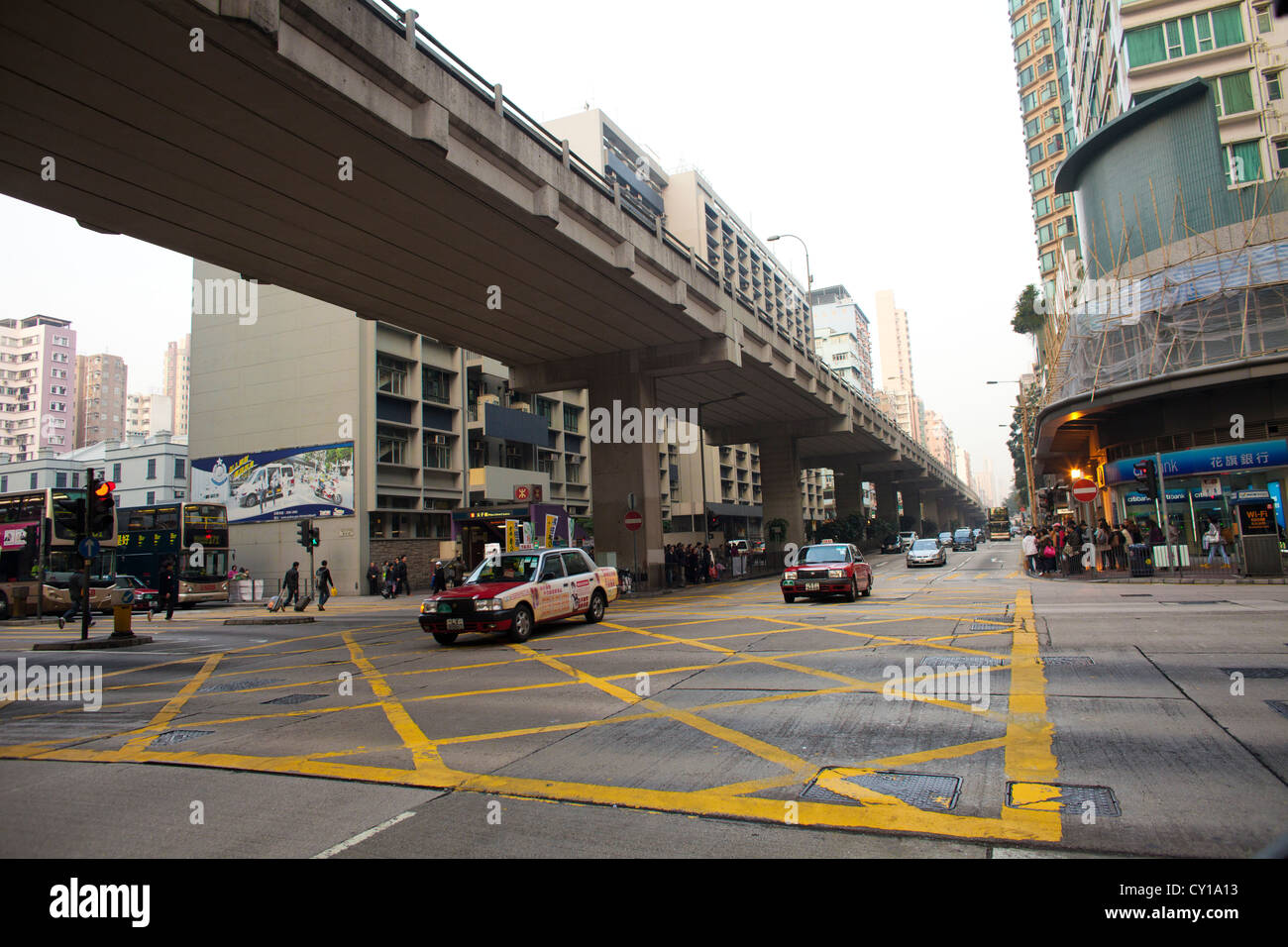 Il centro di Hongkong Foto Stock