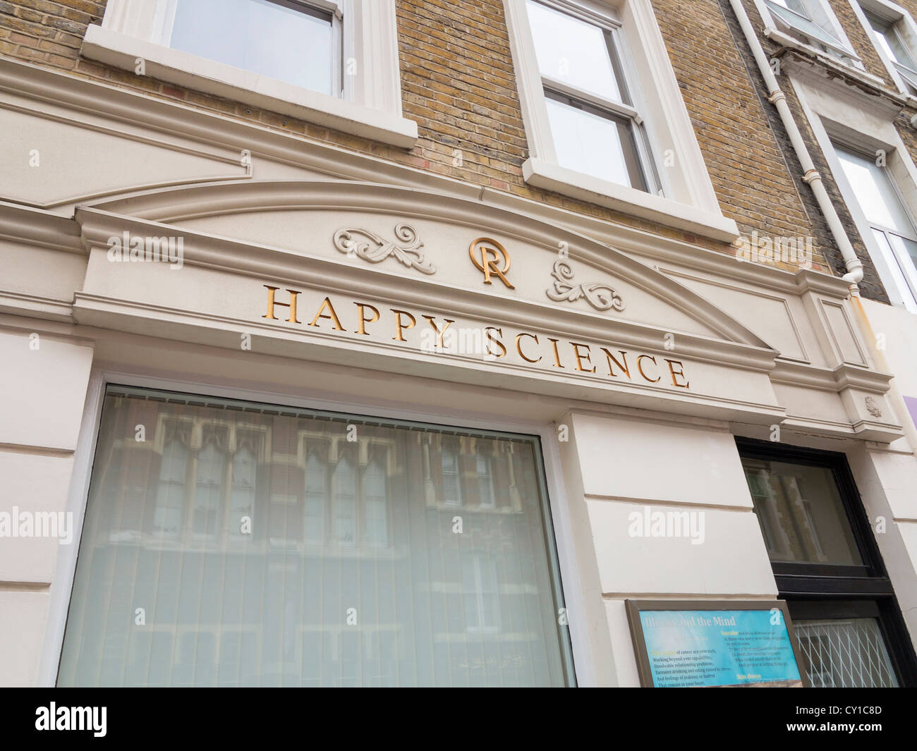 Sede Regno Unito del felice scienza movimento religioso, Londra, Inghilterra Foto Stock