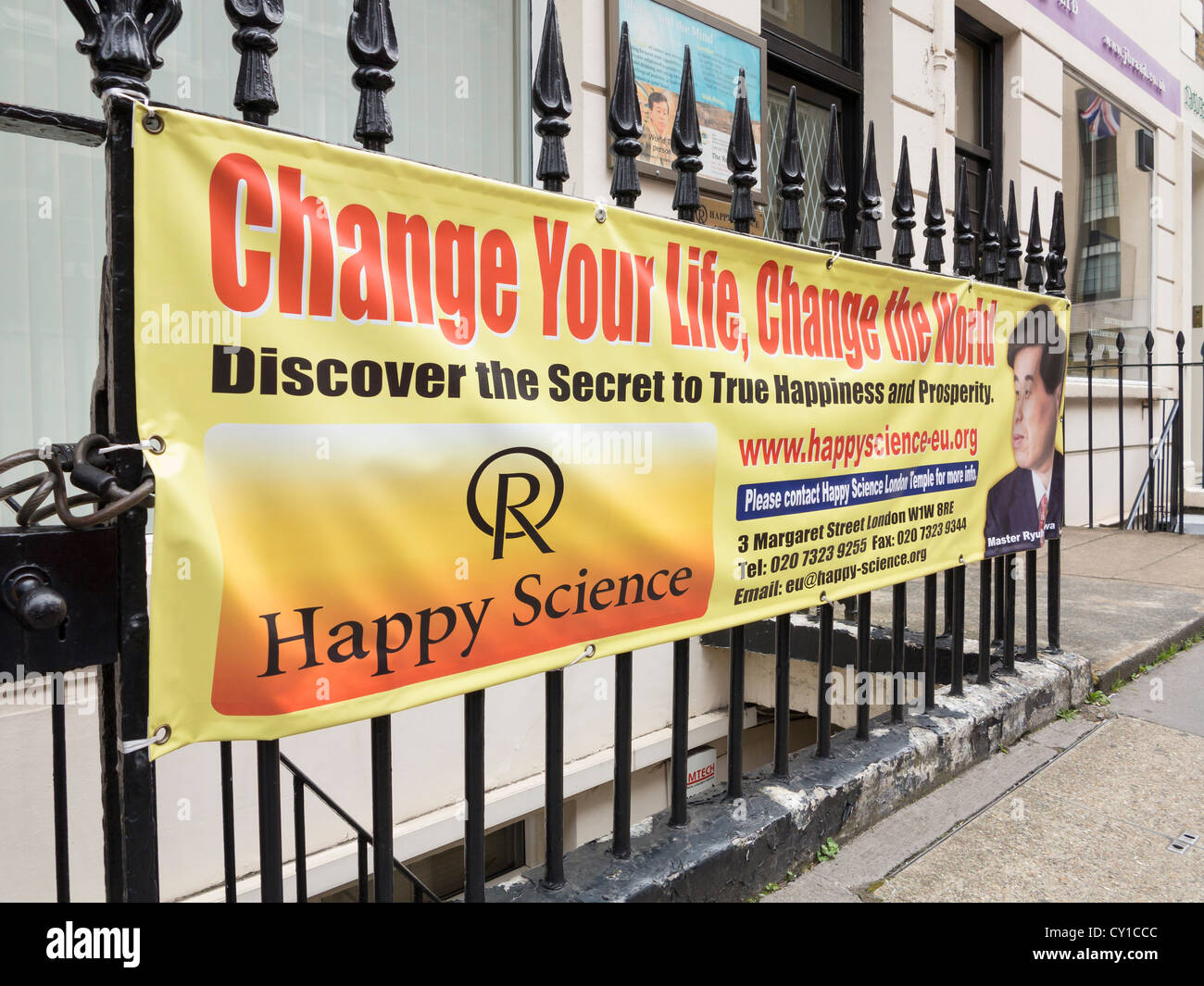 Sede Regno Unito del felice scienza movimento religioso, Londra, Inghilterra Foto Stock