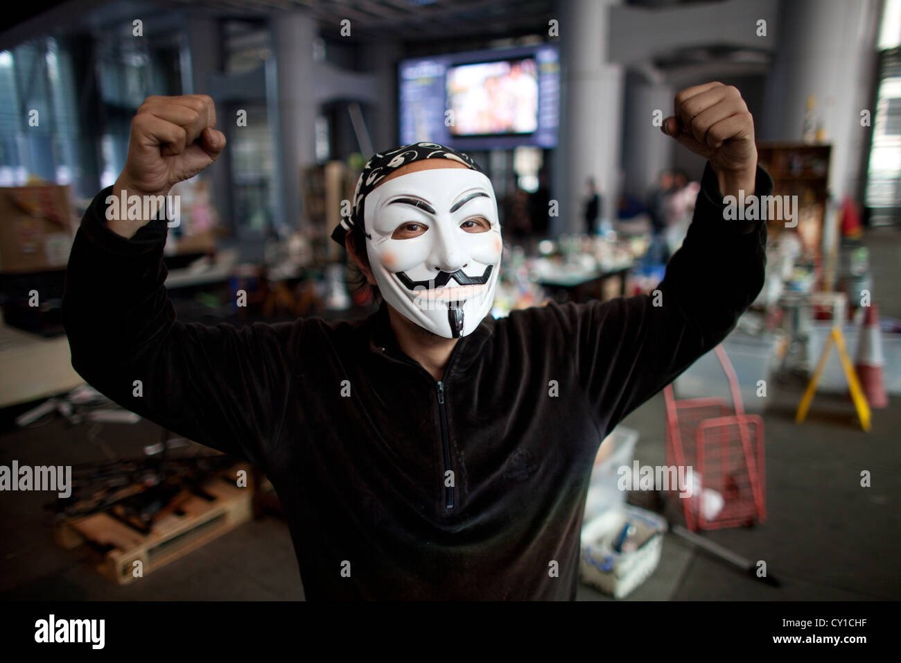 Occupare il movimento in Hongkong Foto Stock