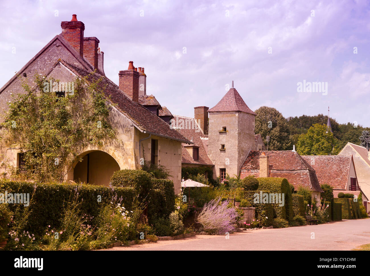 Tipico villaggio francese Foto Stock