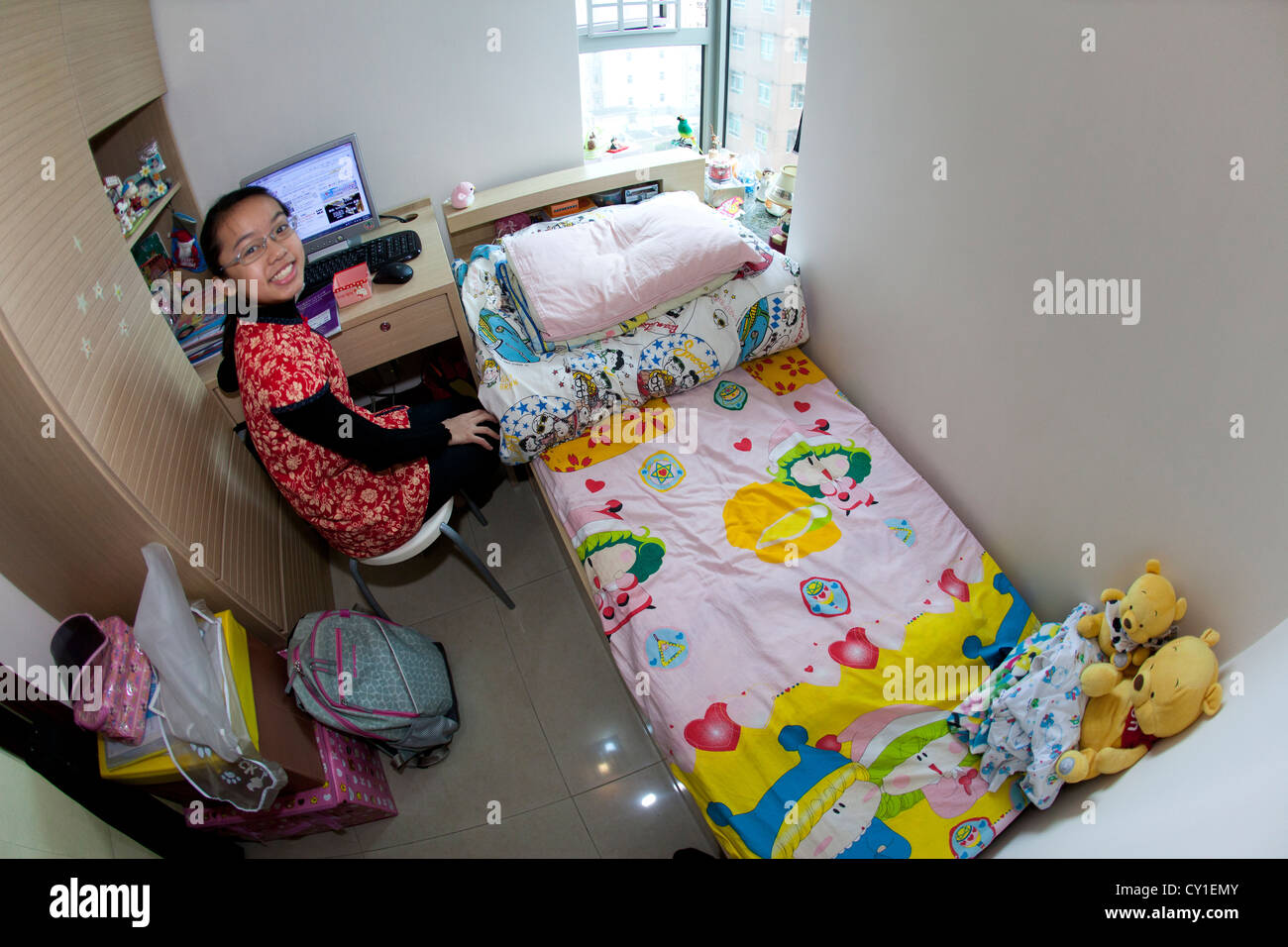 Bambino cinese di Hong Kong. Questa immagine è il modello rilasciato (tungtung) Foto Stock