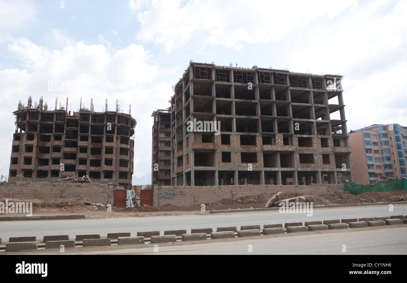 Sito in costruzione a Kabul Foto Stock