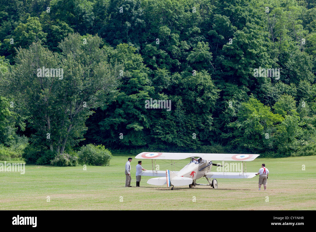 SPAD VII biplano antichi. Foto Stock