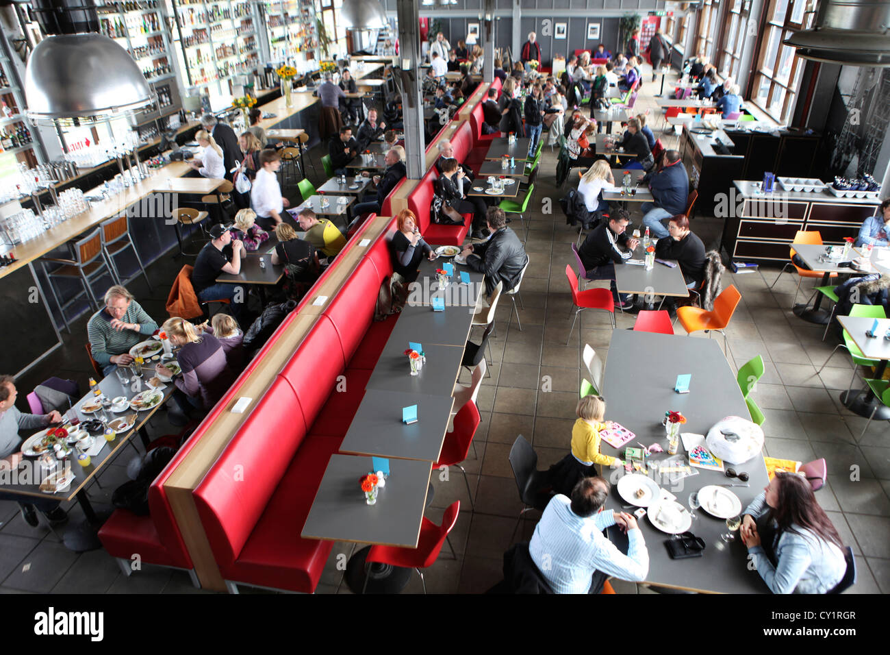 Il ristorante 'IJ kantine' in Amsterdam Foto Stock
