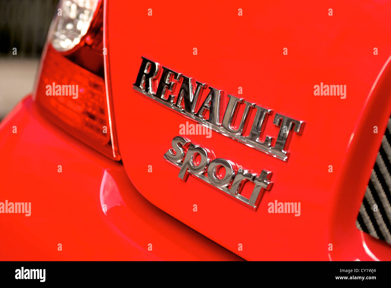 Renault Sport Clio badge di avvio Foto Stock