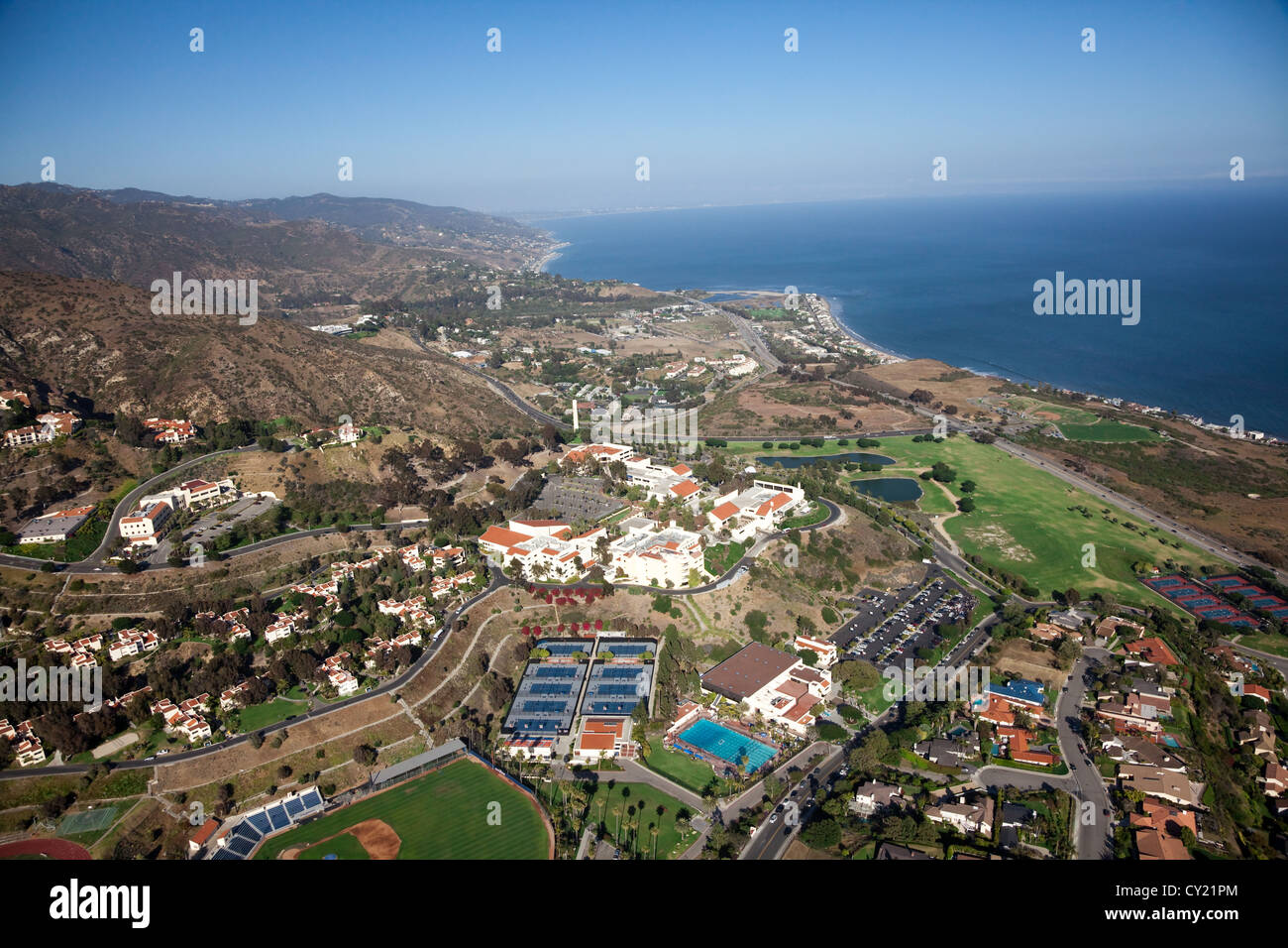 Pepperdine University Campus Malibu, California. Foto Stock