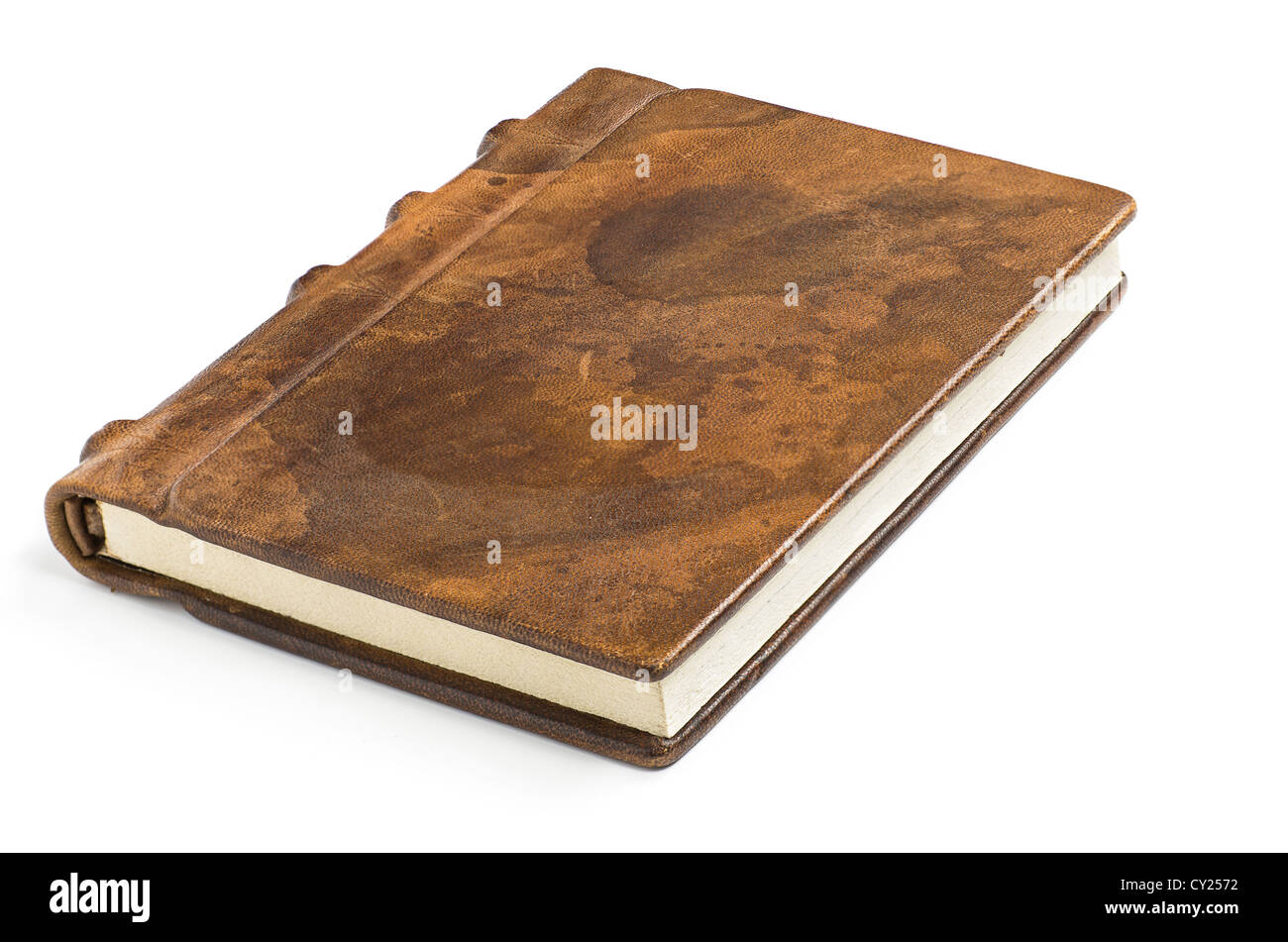 Prezioso libro con un nobile copertura in pelle Foto Stock