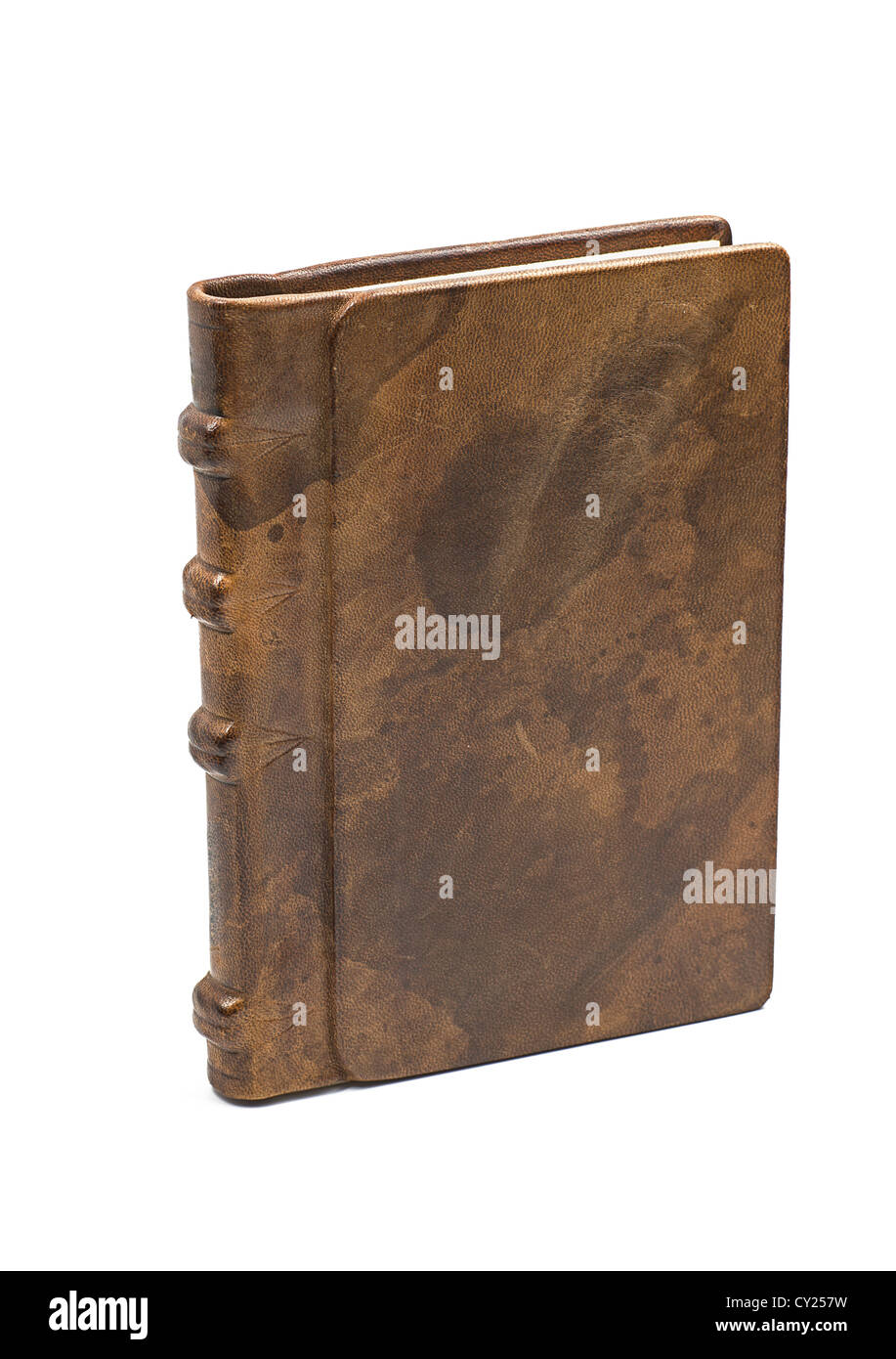Prezioso libro con un nobile copertura in pelle Foto Stock