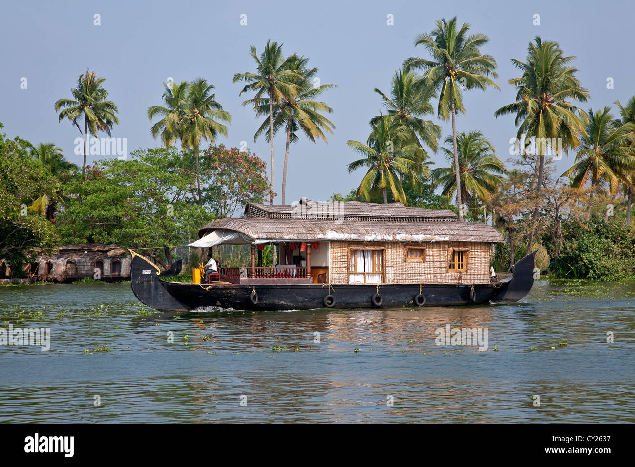 Houseboat. Lagune. Il Kerala. India Foto Stock