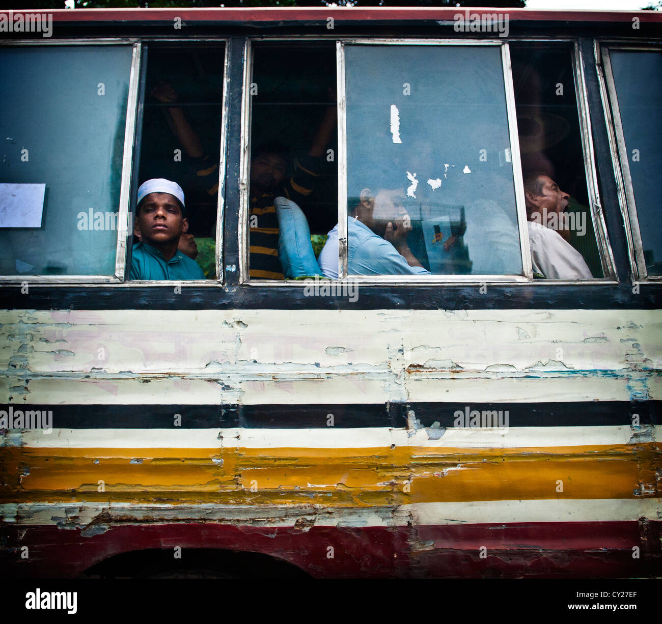 Bus, Dhaka, Bangladesh Foto Stock