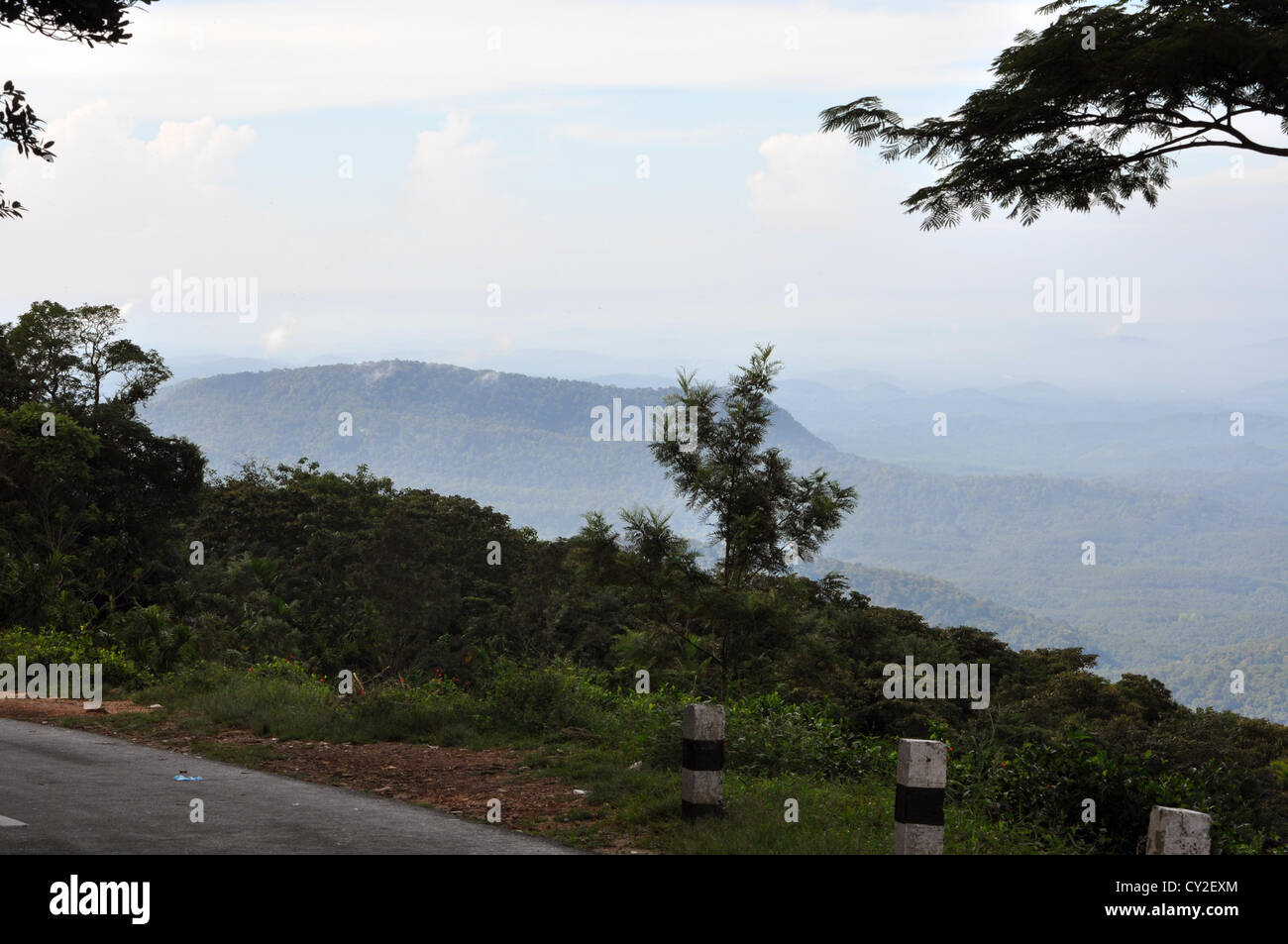 Ponmudi colline fuori Thiruvananthapuram Foto Stock