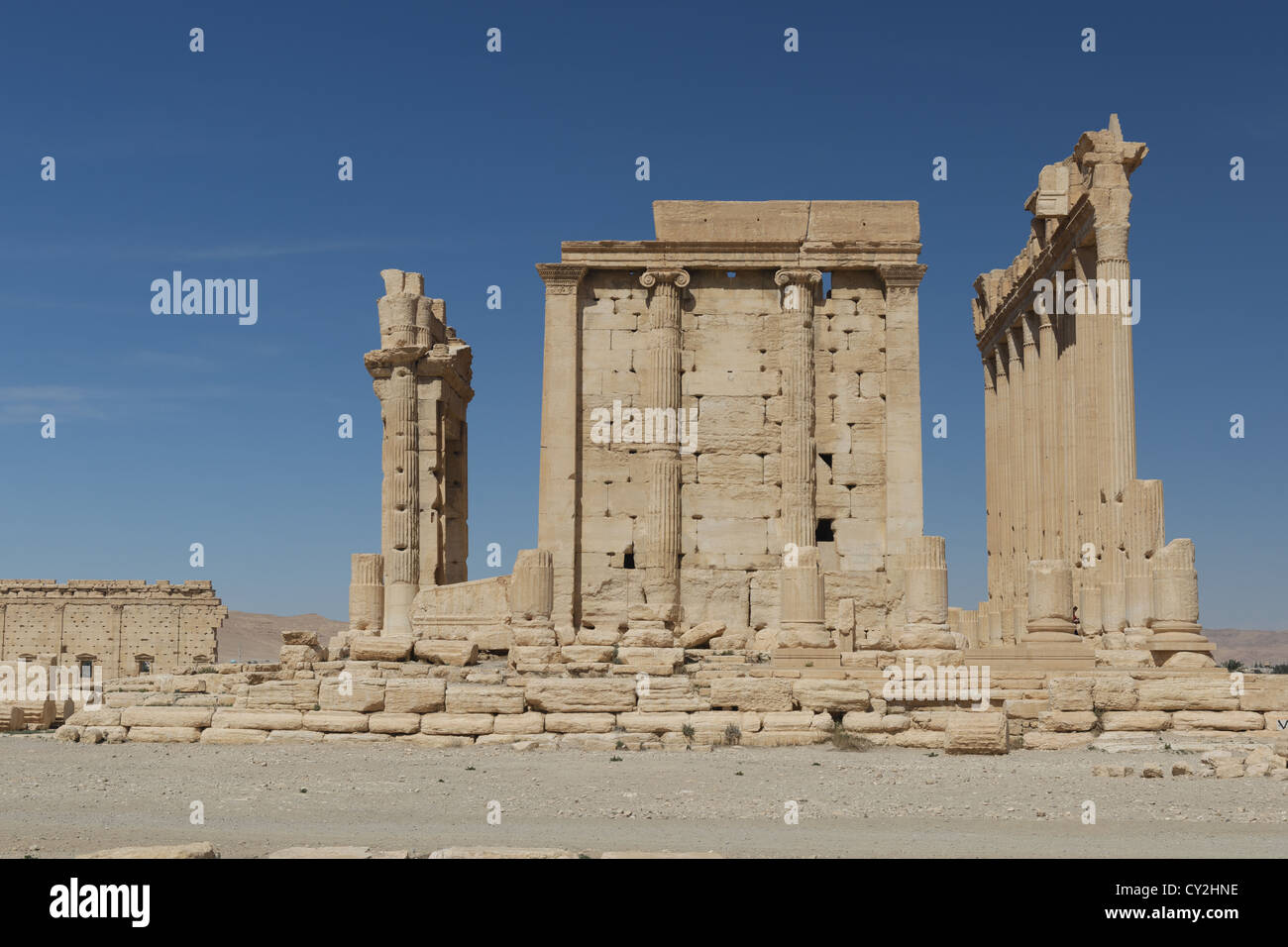 Le antiche rovine di Palmyra, Siria Foto Stock