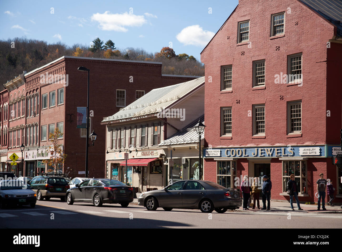 Il centro di Montpelier, Vermont, USA Foto Stock