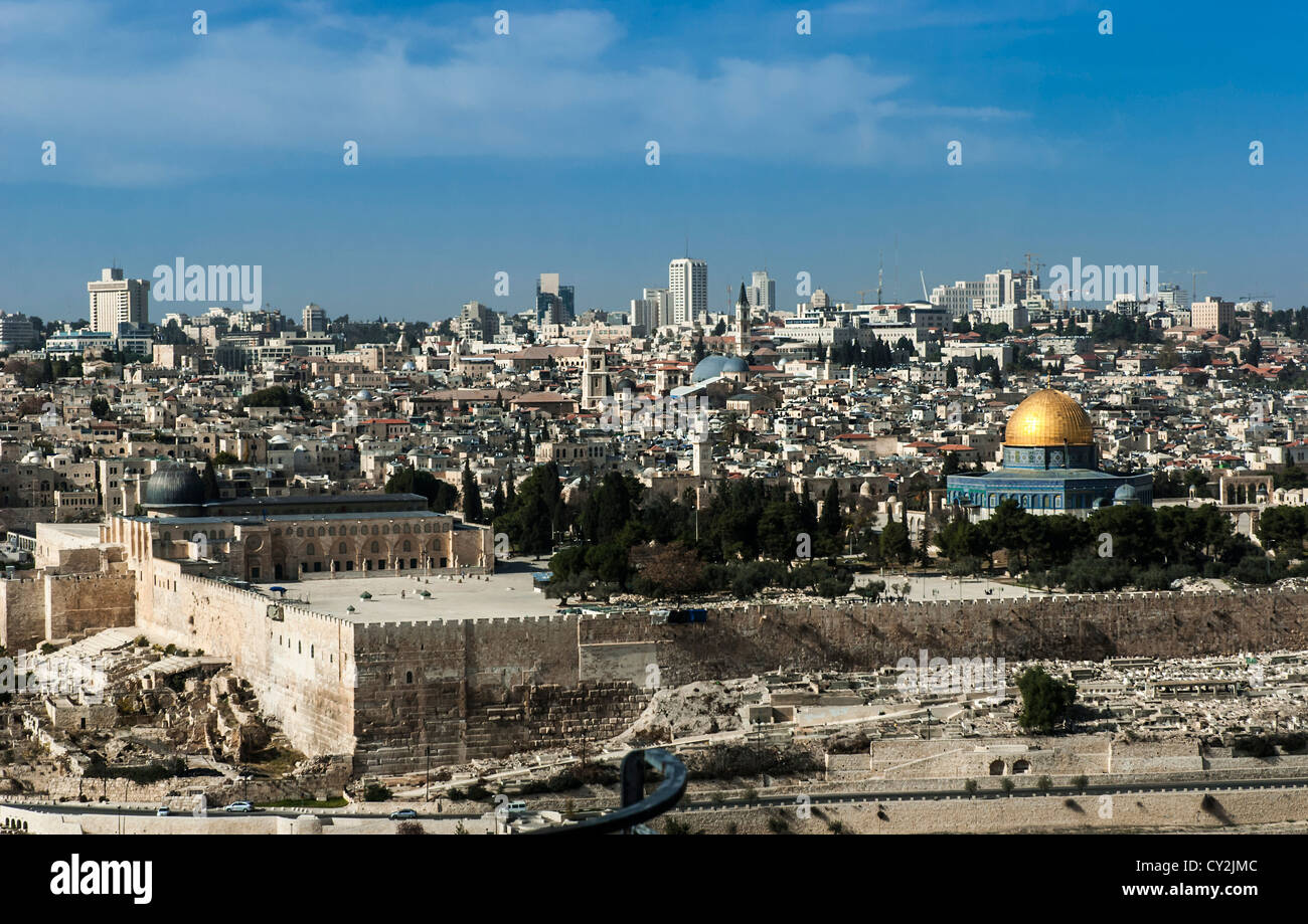 La città di Gerusalemme, Israele Foto Stock