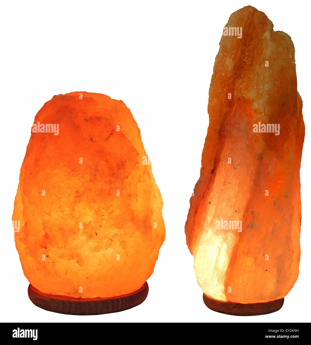 Sale Himalayano come un piacevole rilassante luce notturna Foto Stock