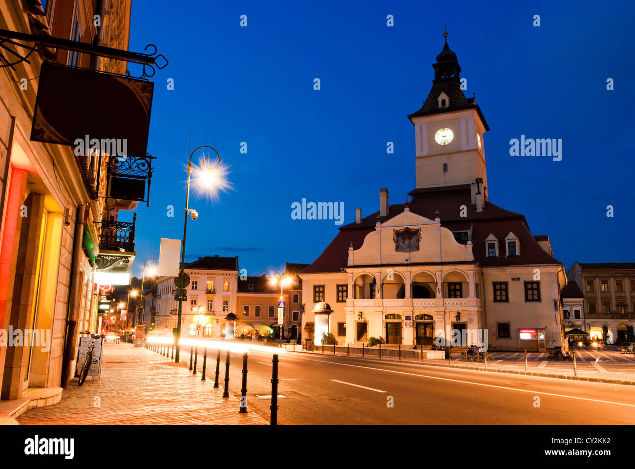 Piazza del consiglio iBrasov, Romania Foto Stock