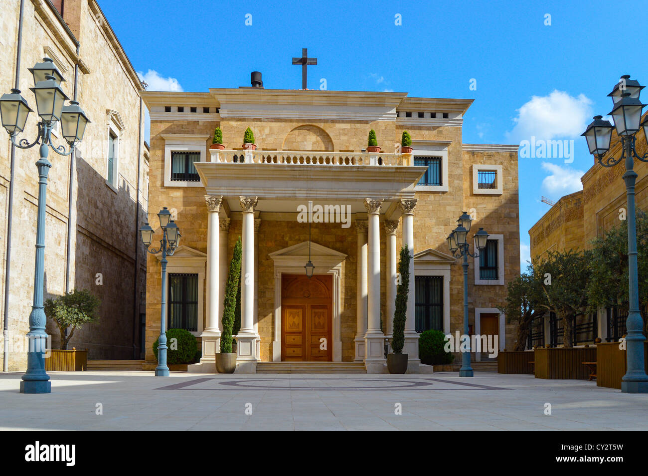 St Geroge's maronita, Beirut, Libano, Medio Oriente Foto Stock