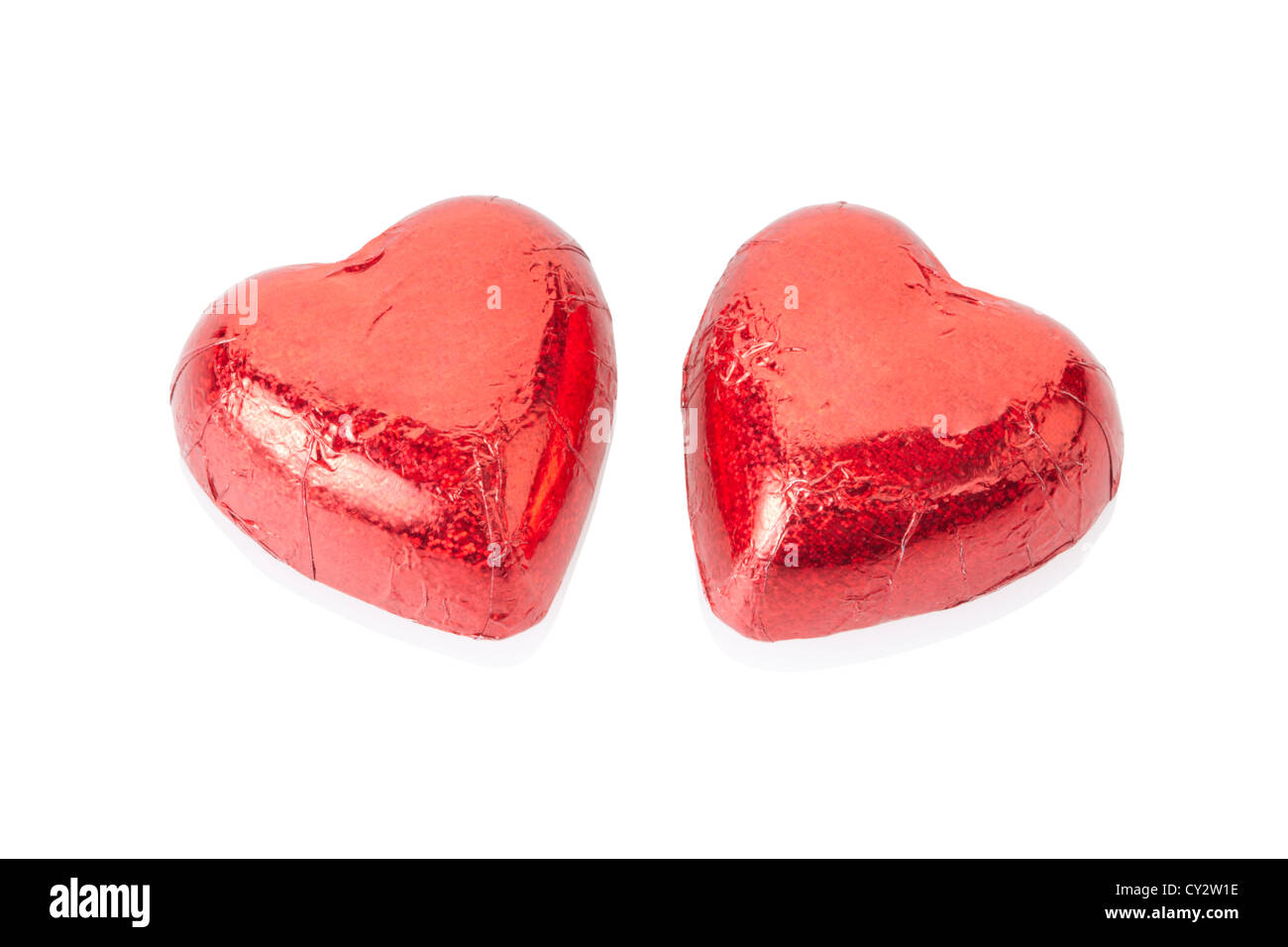 Rosso cuore di cioccolato Foto Stock