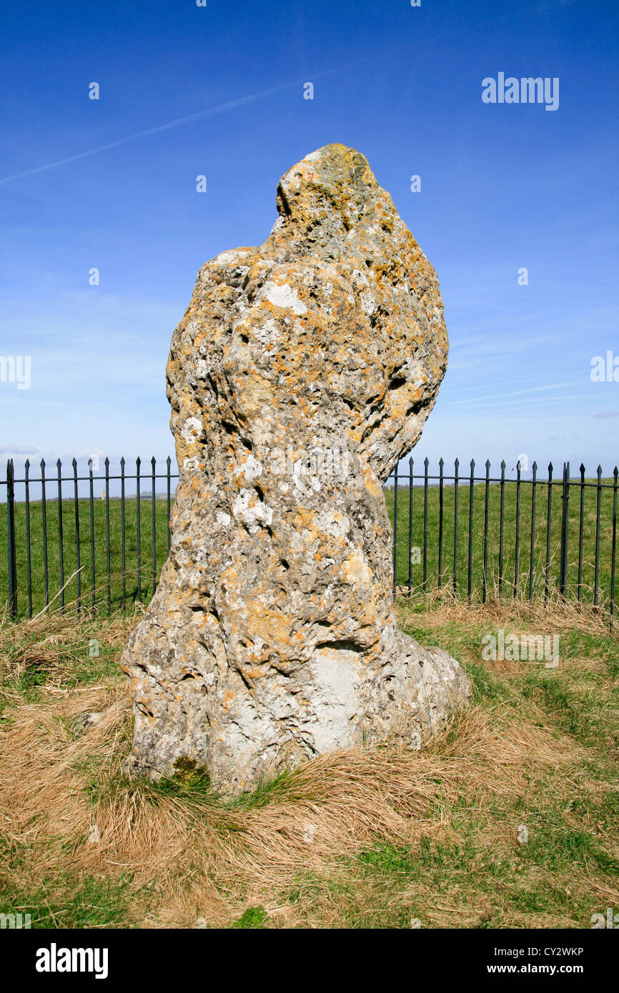 Il Re Stone Rollright Stones Oxfordshire England Regno Unito Foto Stock