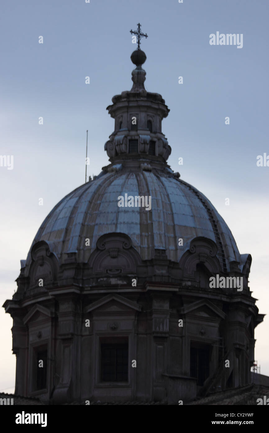 Cupola della chiesa di Roma, Italia, photoarkive Foto Stock