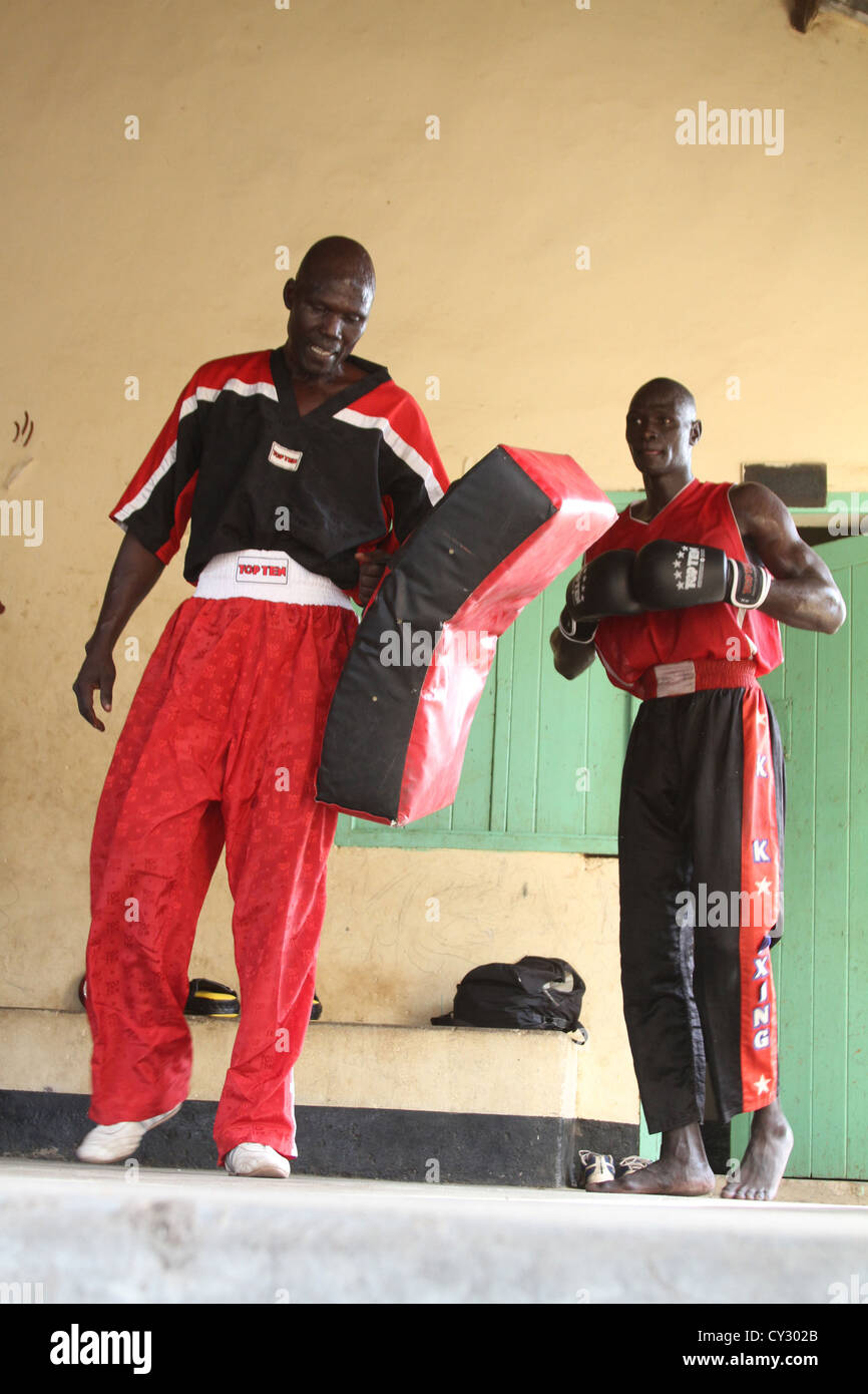 Il sud Sudan Kickboxing & Karate Association, Juba, nel sud Sudan Foto Stock