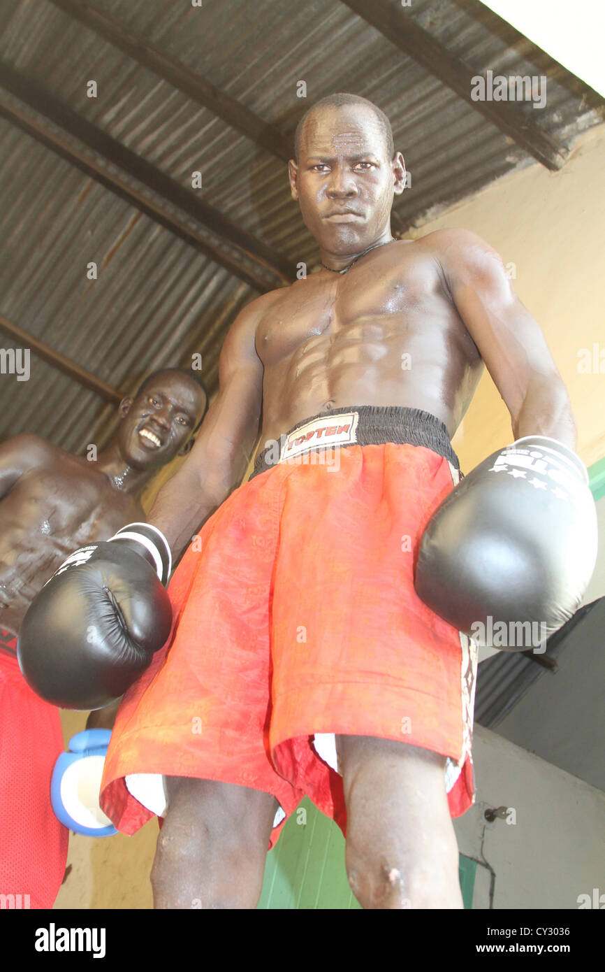 Il sud Sudan Kickboxing & Karate Association, Juba, nel sud Sudan Foto Stock
