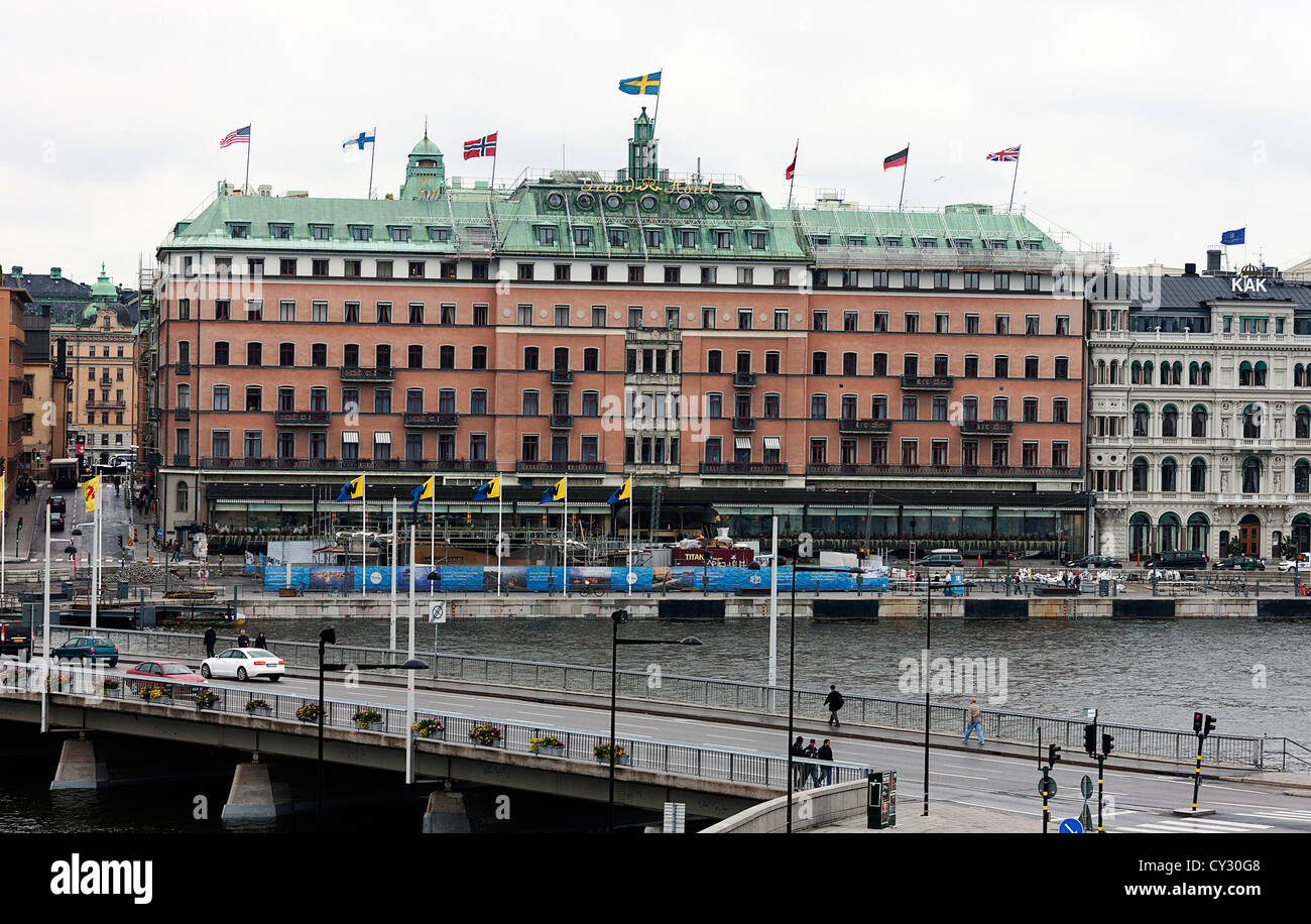 Grand Hotel.Stockholm.la Svezia. Foto Stock
