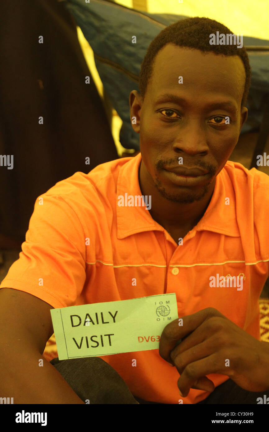 Oim (Organizzazione Internazionale per le migrazioni) Sito di transito, Juba nel sud Sudan. Foto Stock