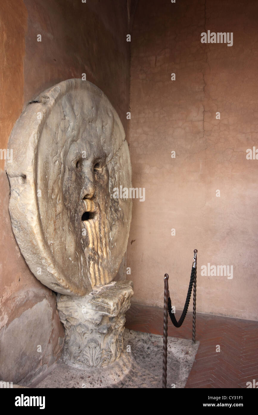 Il famoso 'la Bocca della verità", Roma, Italia, viaggi photoarkive Foto Stock