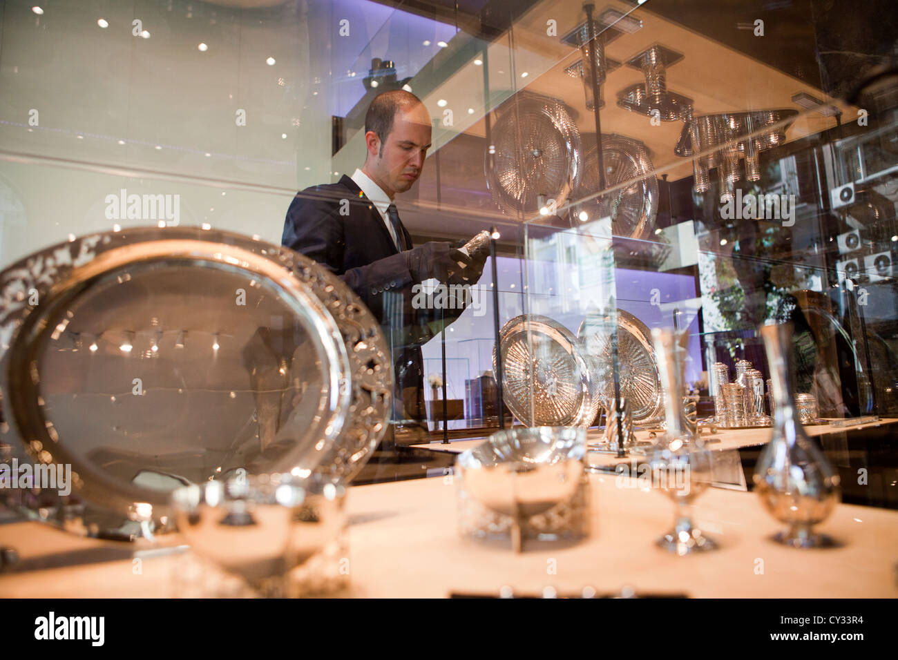 Costoso negozio a taxim area, Istanbul Foto Stock