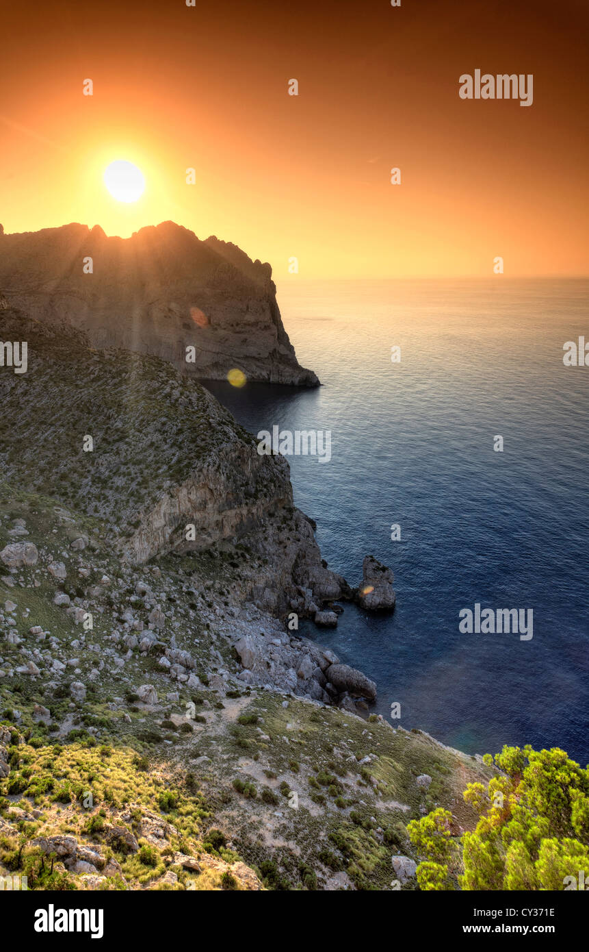 Isole Baleari Spagna, Mallorca, Cap de Formentor Foto Stock