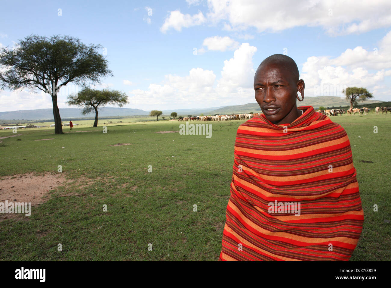 Tribù Masai in Kenya Foto Stock