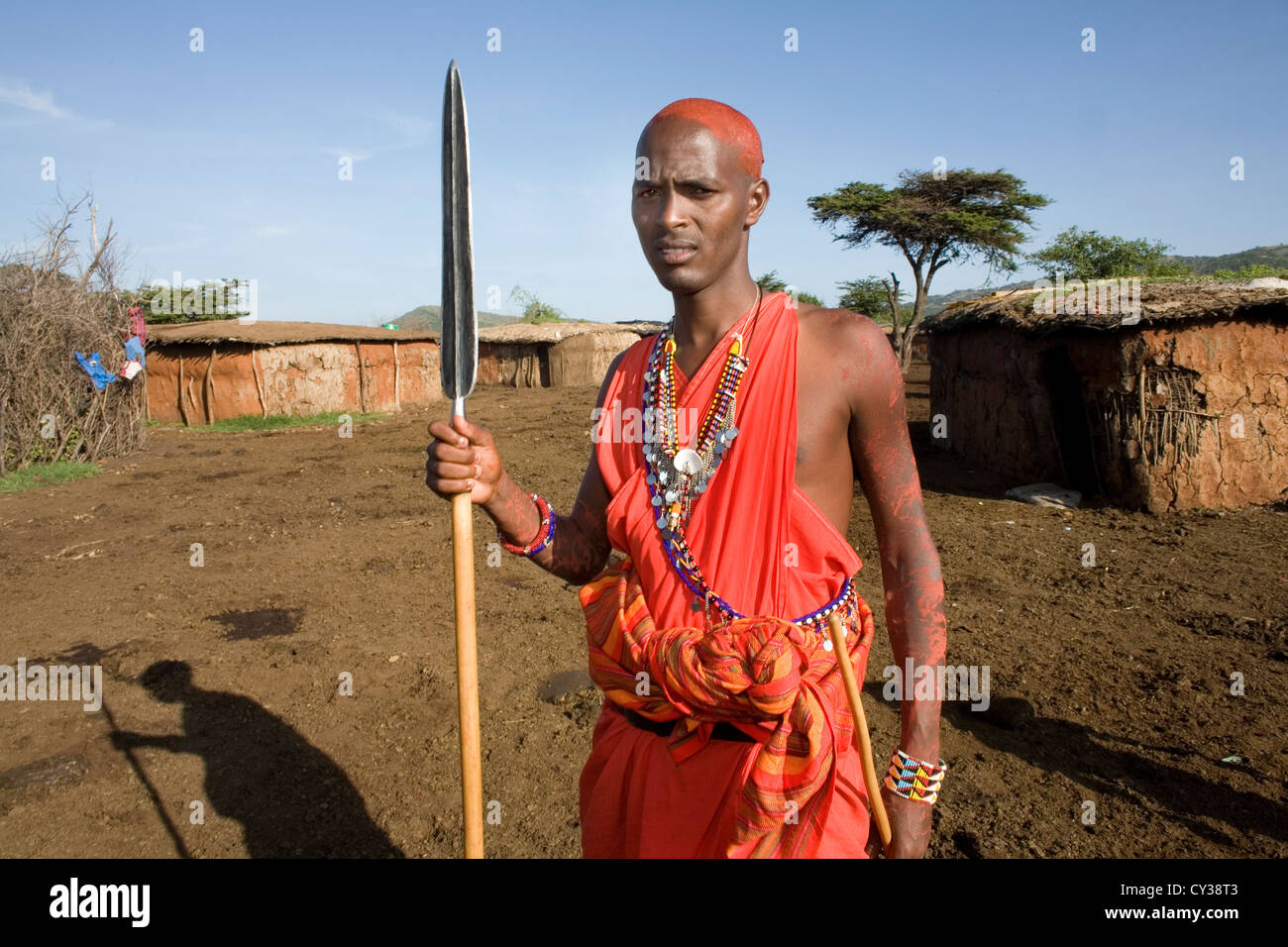 Tribù Masai in Kenya Foto Stock