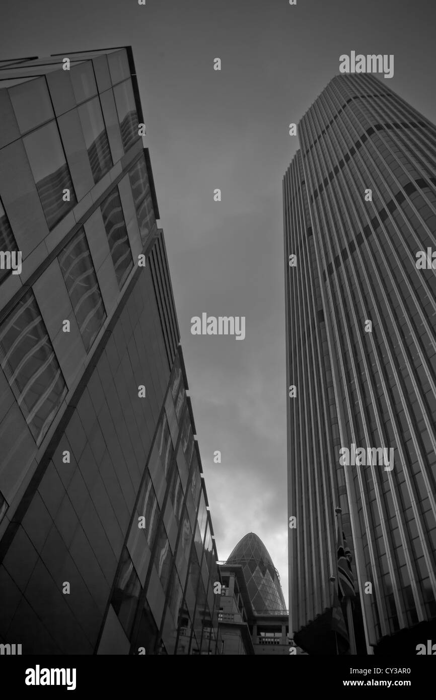 Londra Cityscape di edifici commerciali di Londra Foto Stock