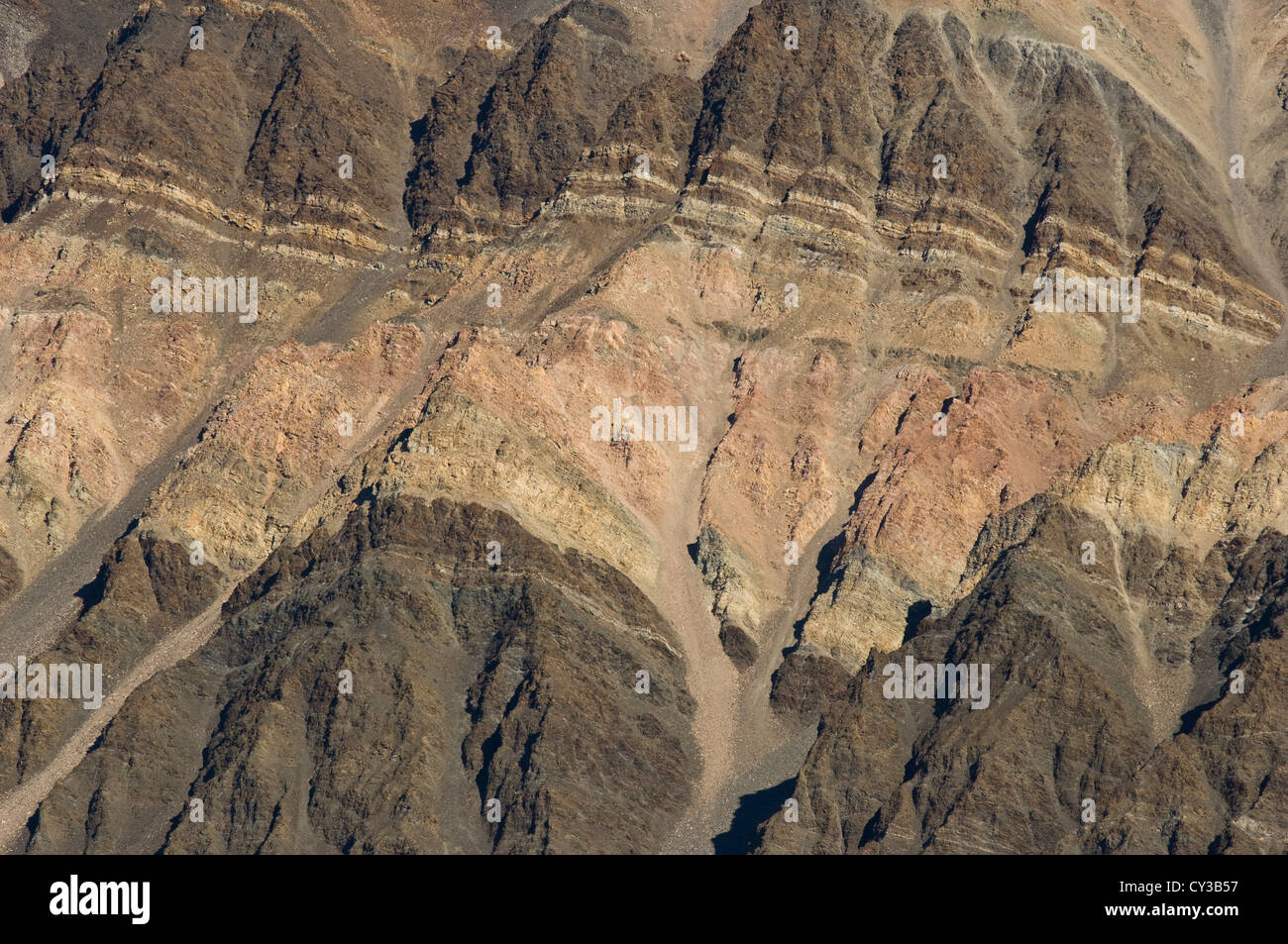 Dettaglio di montagna, Bredefjord, a nord est della Groenlandia National Park, la Groenlandia Foto Stock