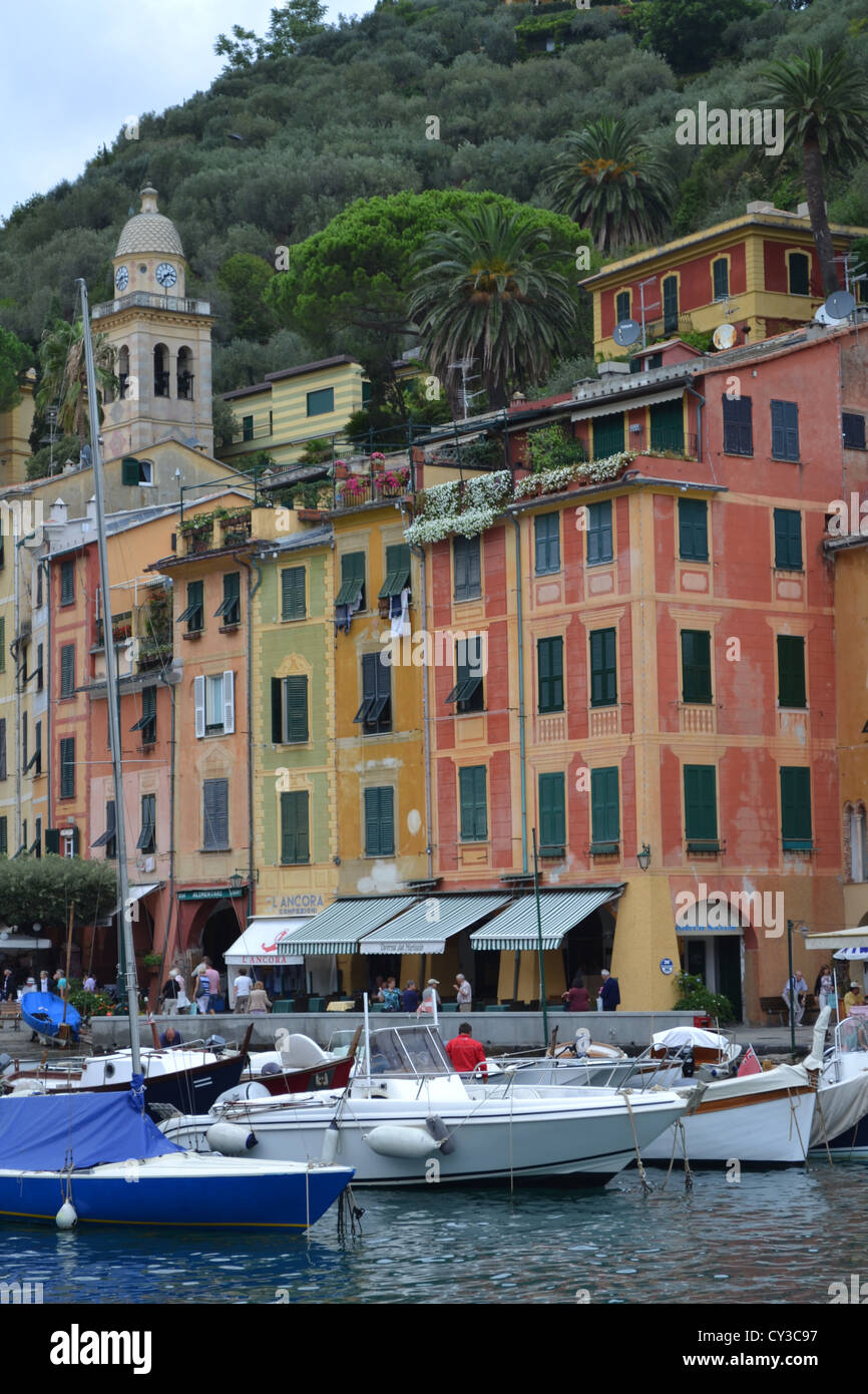 Porto di Portofino, Portofino, Genova, Italia del Nord. Foto Stock