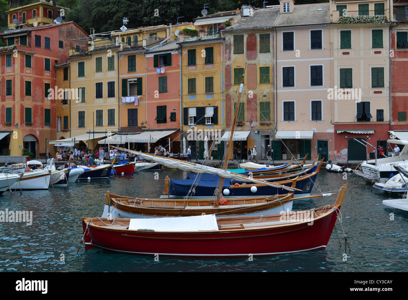 Porto di Portofino, Portofino, Genova, Italia del Nord. Foto Stock