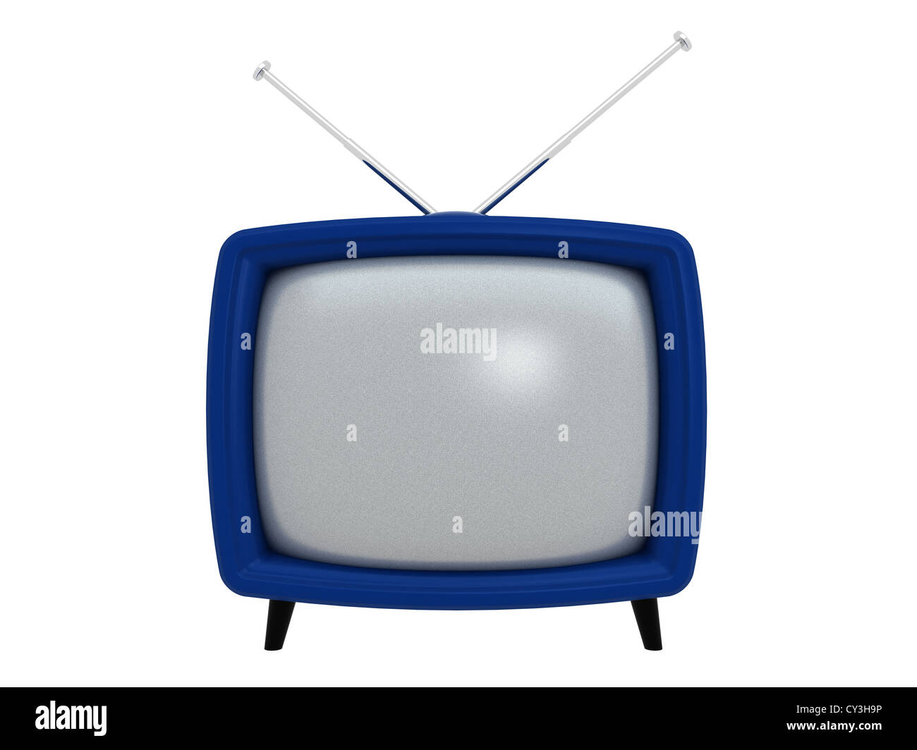 Il vecchio stile TV set degli anni sessanta - Computer Art Series Foto Stock