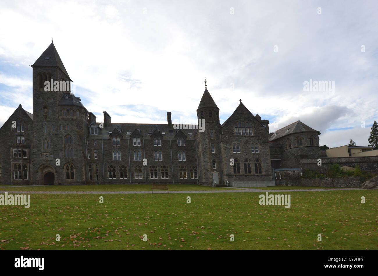 San Benedetto Abbey, Fort Augustus, Loch Ness, Scozia Foto Stock