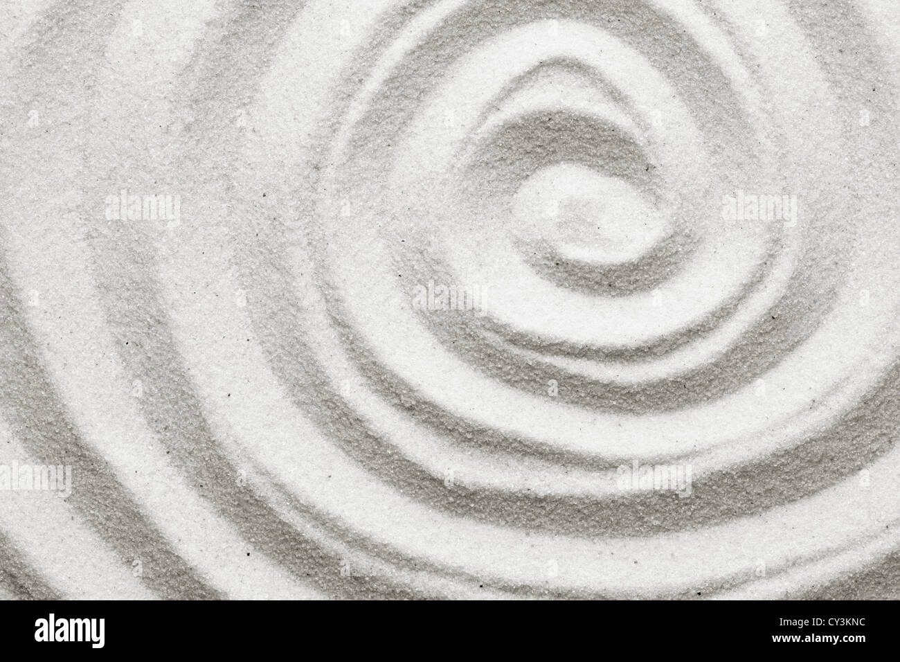 Spirale nella sabbia Foto Stock